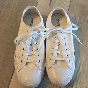All white converse